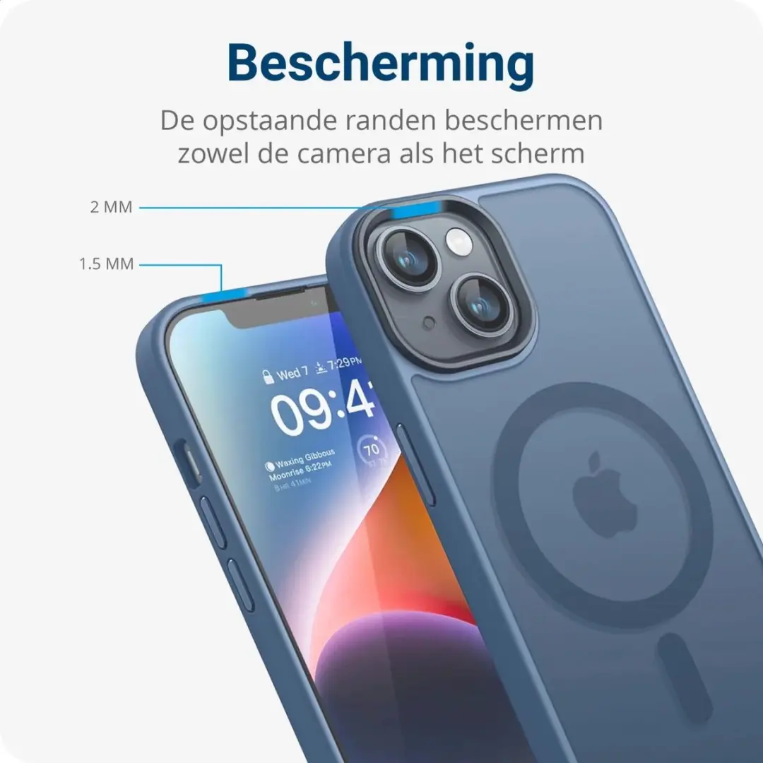 Selected Hoesje Apple iPhone 12/12 Pro MagSafe Blauw - Matte - afbeelding 6 van 6