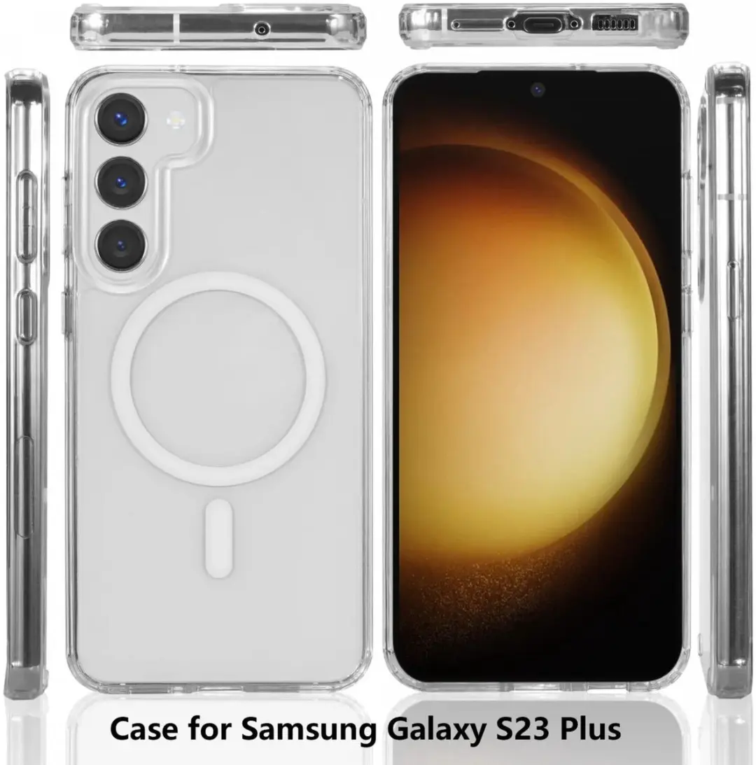 Selected Hoesje Samsung Galaxy S23 Plus MagSafe Transparant