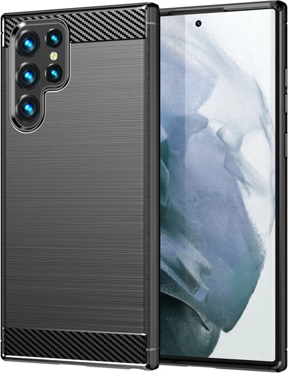 Selected Geborsteld TPU Hoesje Samsung Galaxy S23 Ultra