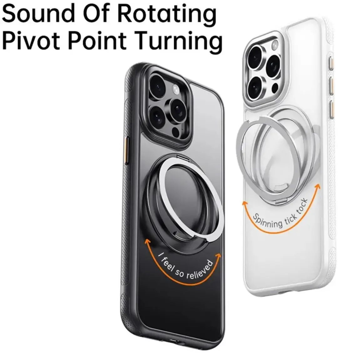 Selected Premium Hoesje iPhone 16 Pro Max - MagSafe Kickstand - Zwart