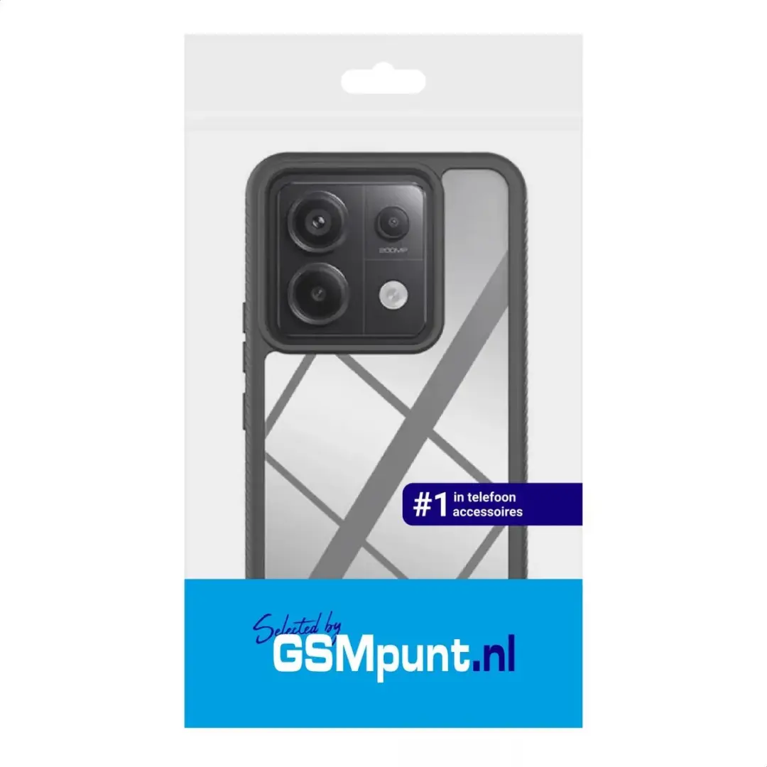Selected by GSMpunt Xiaomi Redmi Note 13 Pro/Poco X6 Hoesje - Full Protect - Zwart