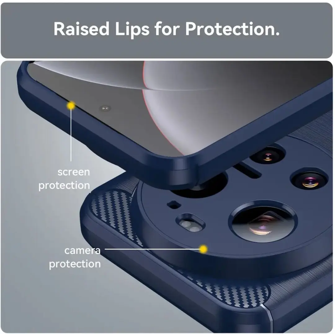 Selected TPU Hoesje Xiaomi 17 Ultra - Blauw