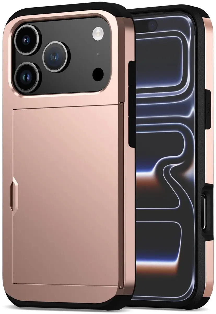 Selected Hoesje iPhone 17 Pro Kaarthouder Roze