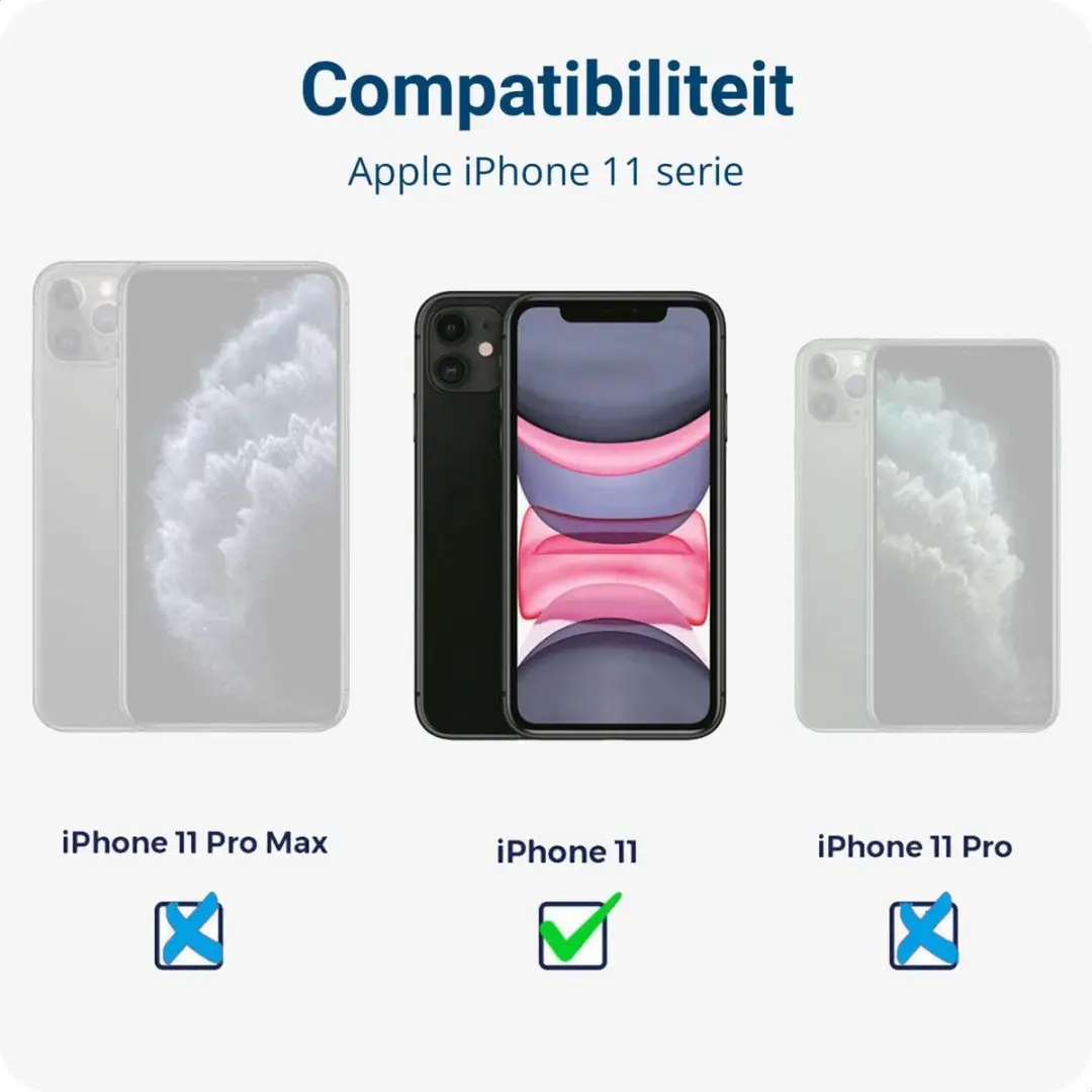 Selected iPhone 11 3-in-1 Schokbestendig Hoesje - Transparant