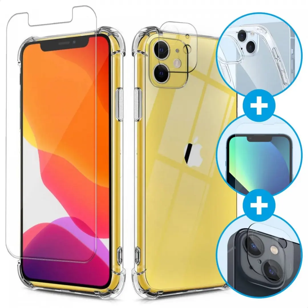 Selected iPhone 11 3-in-1 Schokbestendig Hoesje