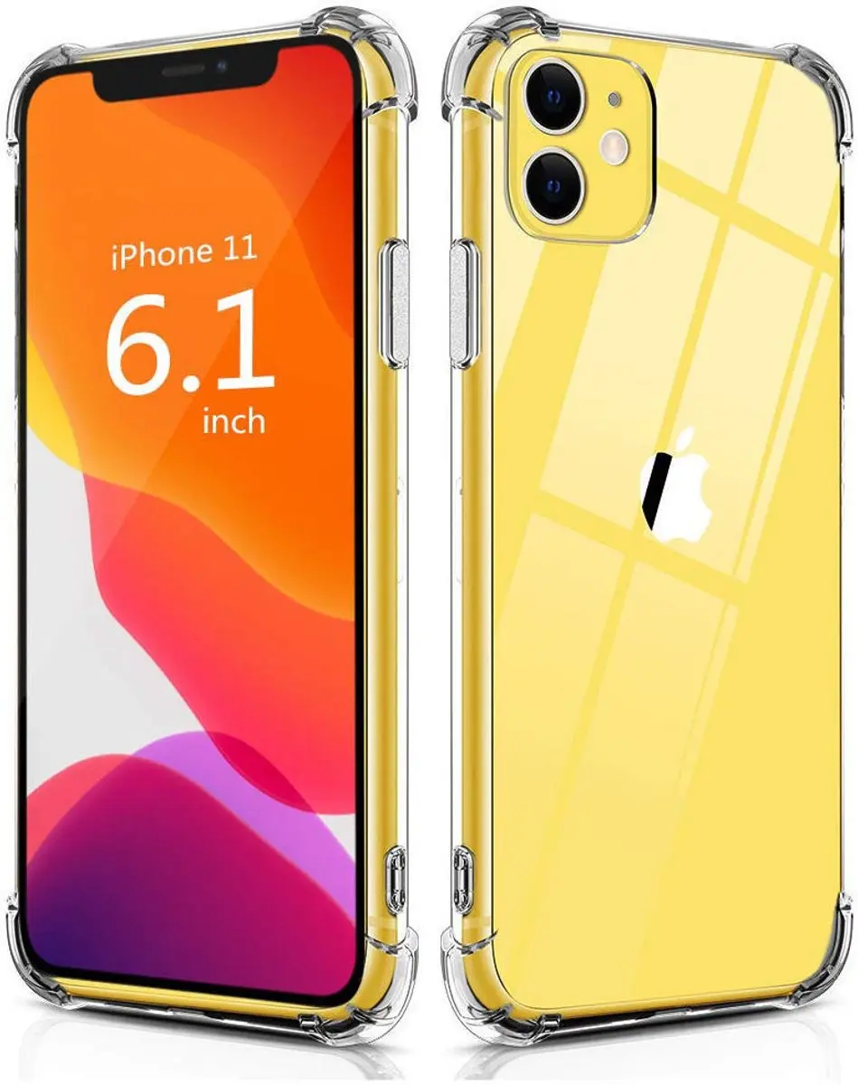 Selected iPhone 11 3-in-1 Schokbestendig Hoesje - Transparant
