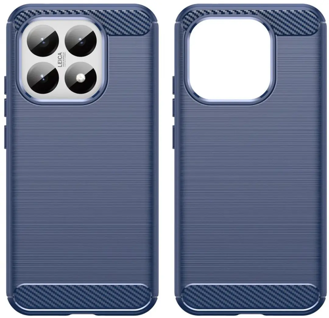 Selected Geborsteld TPU Hoesje Xiaomi 15T - Blauw