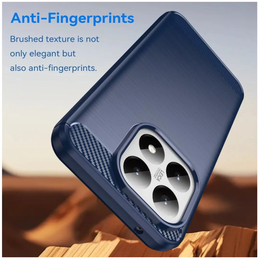 Selected Geborsteld TPU Hoesje Xiaomi 15T - Blauw - afbeelding 6 van 6