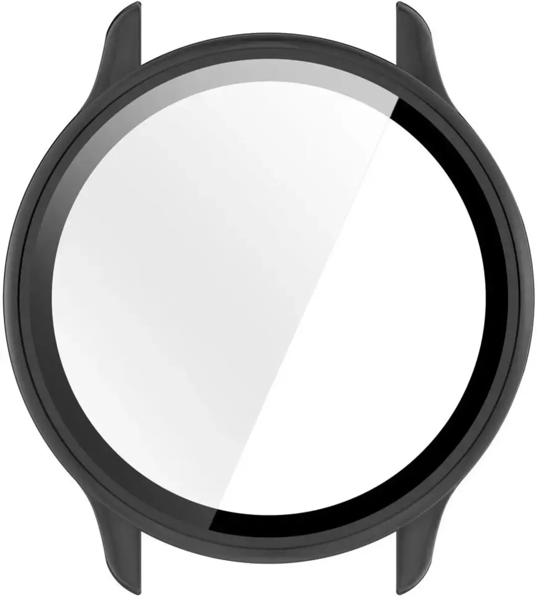Selected Hoesje Garmin Vivoactive 6 - Ingebouwde Tempered Glass - Zwart