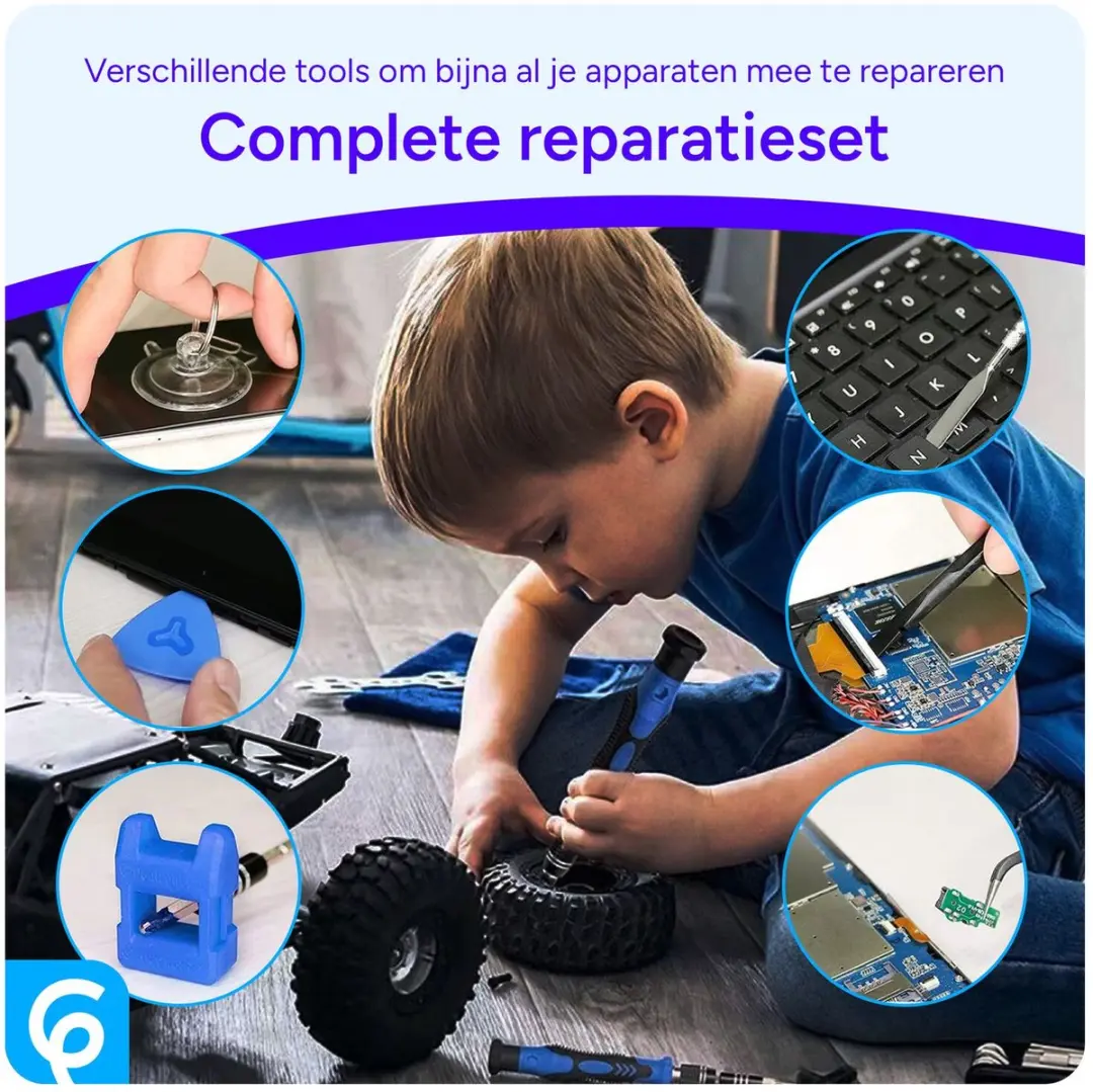 Selected Mobiele Telefoon Reparatieset 120 Bits - Blauw