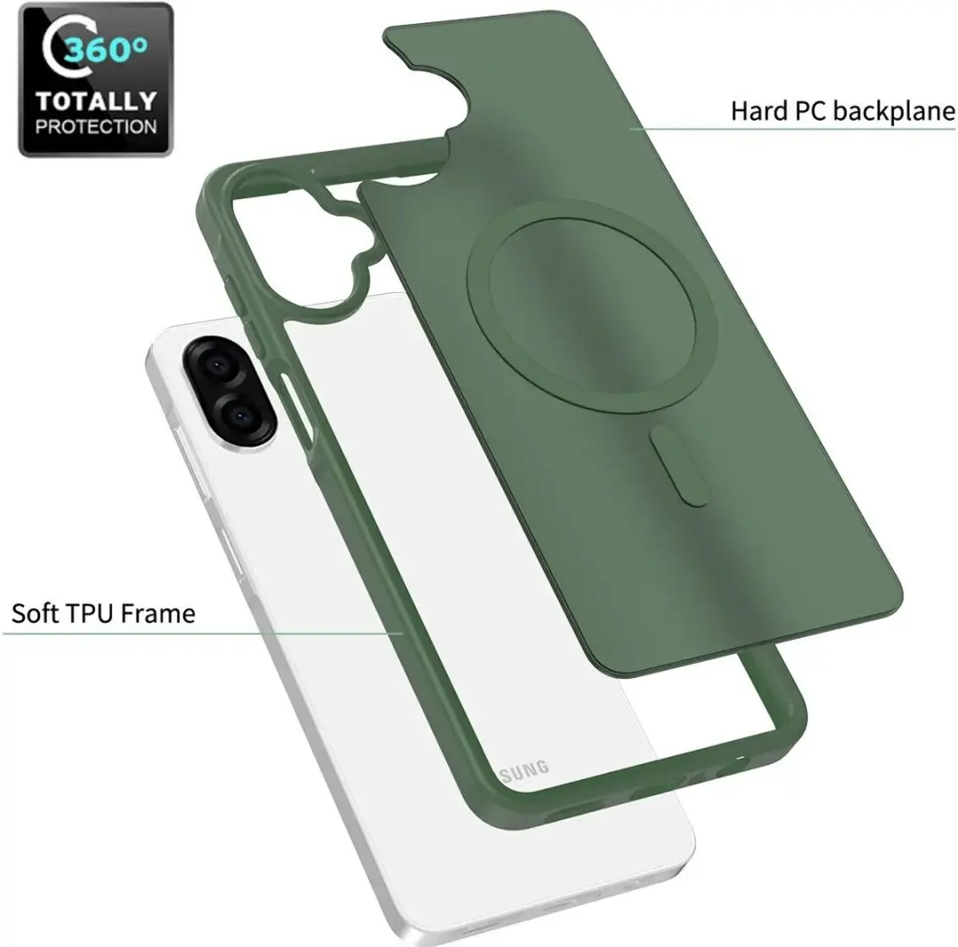 Selected Hoesje Samsung Galaxy A06 MagSafe Groen