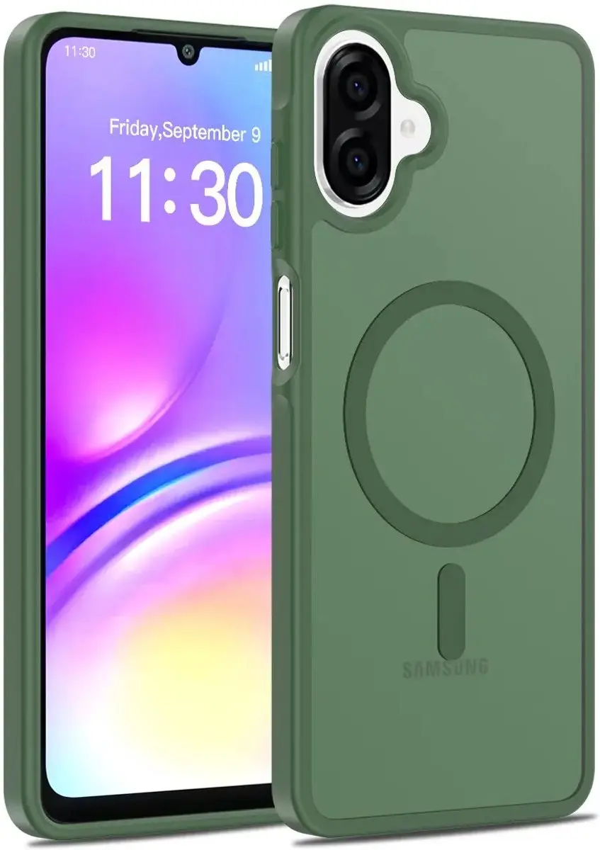 Selected Hoesje Samsung Galaxy A06 MagSafe Groen