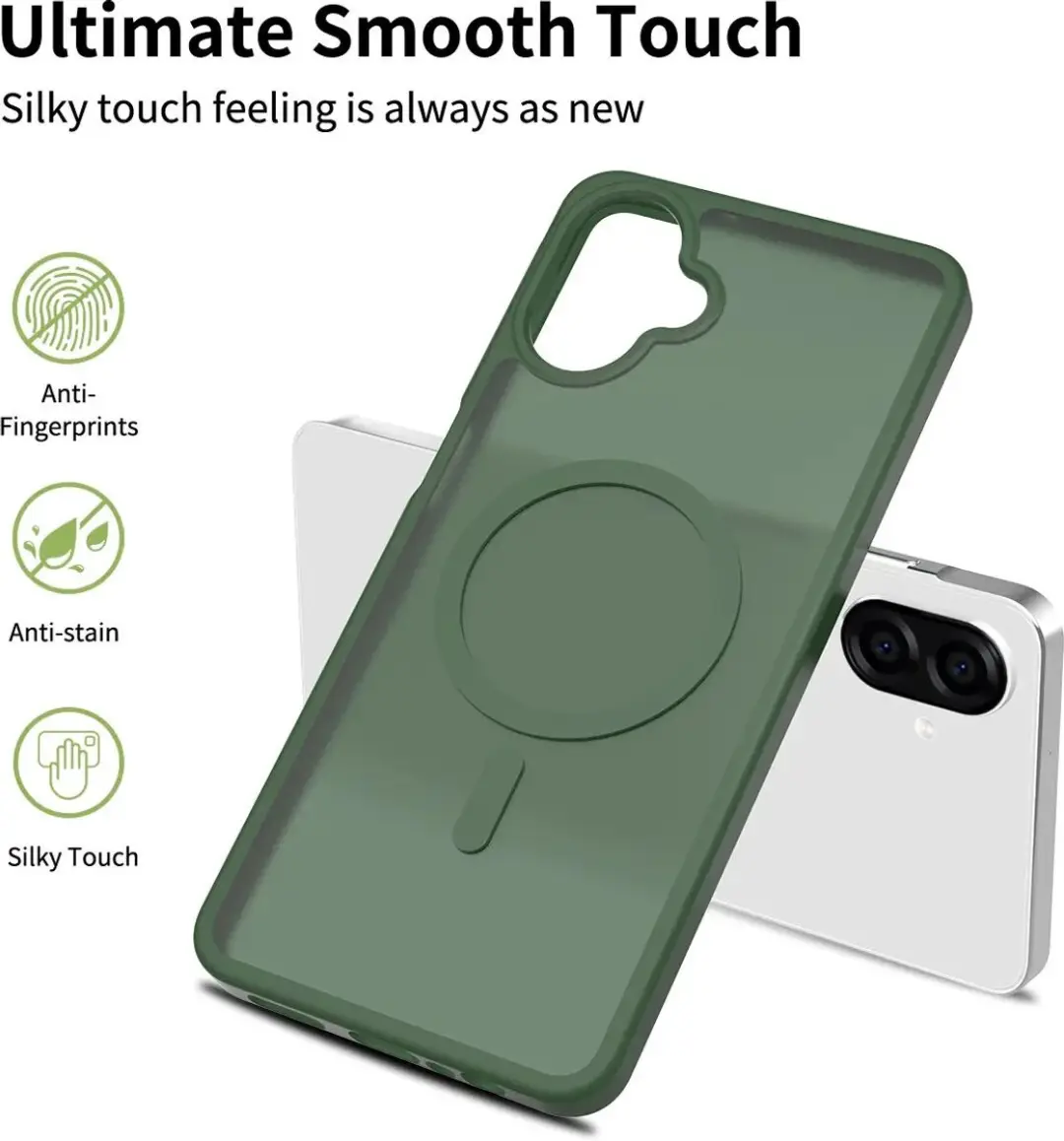 Selected Hoesje Samsung Galaxy A06 MagSafe Groen
