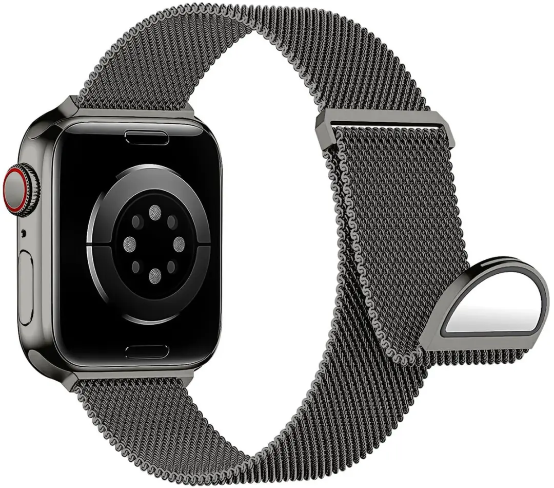 Selected SBG Milanees Horlogebandje Apple Watch - 38-42mm - Grijs - afbeelding 6 van 6