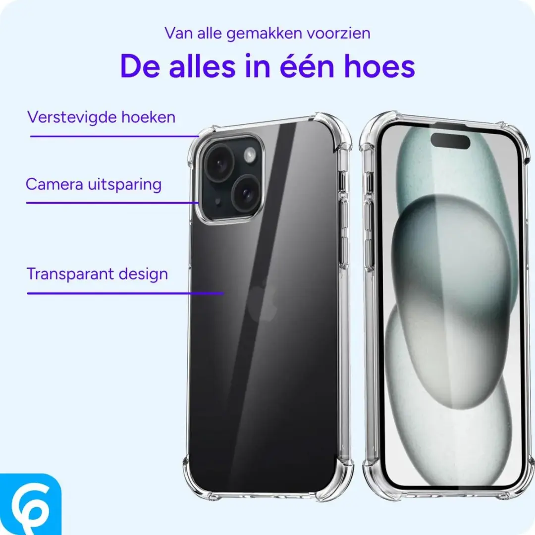 Selected by GSMpunt.nl iPhone 15 Hoesje - Transparant - afbeelding 6 van 6