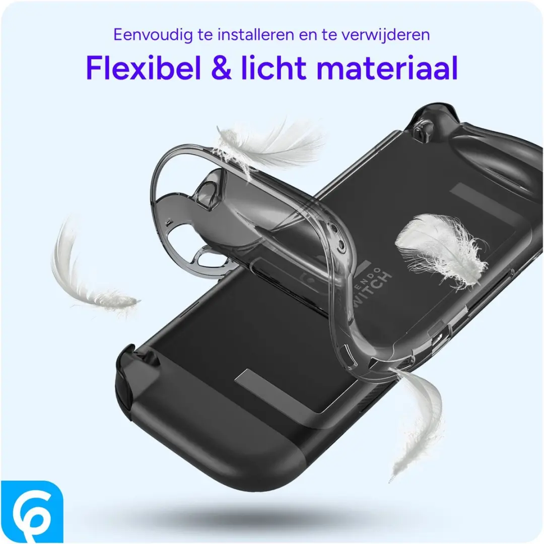 Selected Hoesje Nintendo Switch 2 - Transparant Zwart