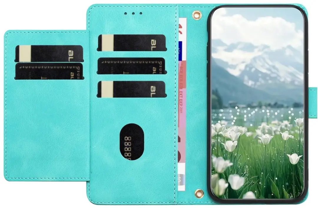 Selected Hoesje Samsung Galaxy A36 Tulpen Book Case - Groen - afbeelding 6 van 6