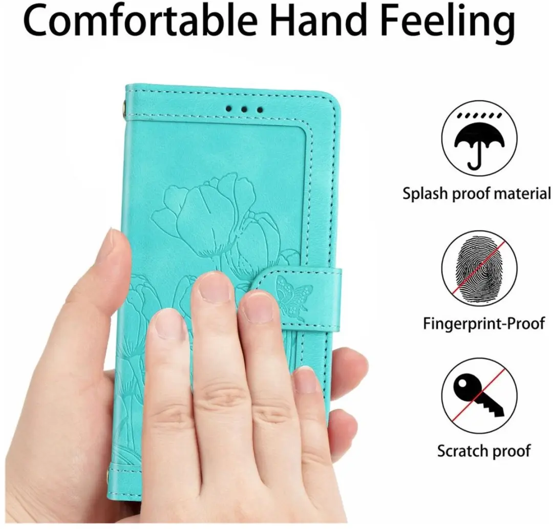 Selected Hoesje Samsung Galaxy A36 Tulpen Book Case - Groen