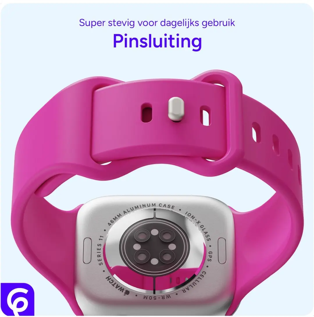 Selected SBG Siliconen Bandje Apple Watch Ultra 49mm - Hot Pink