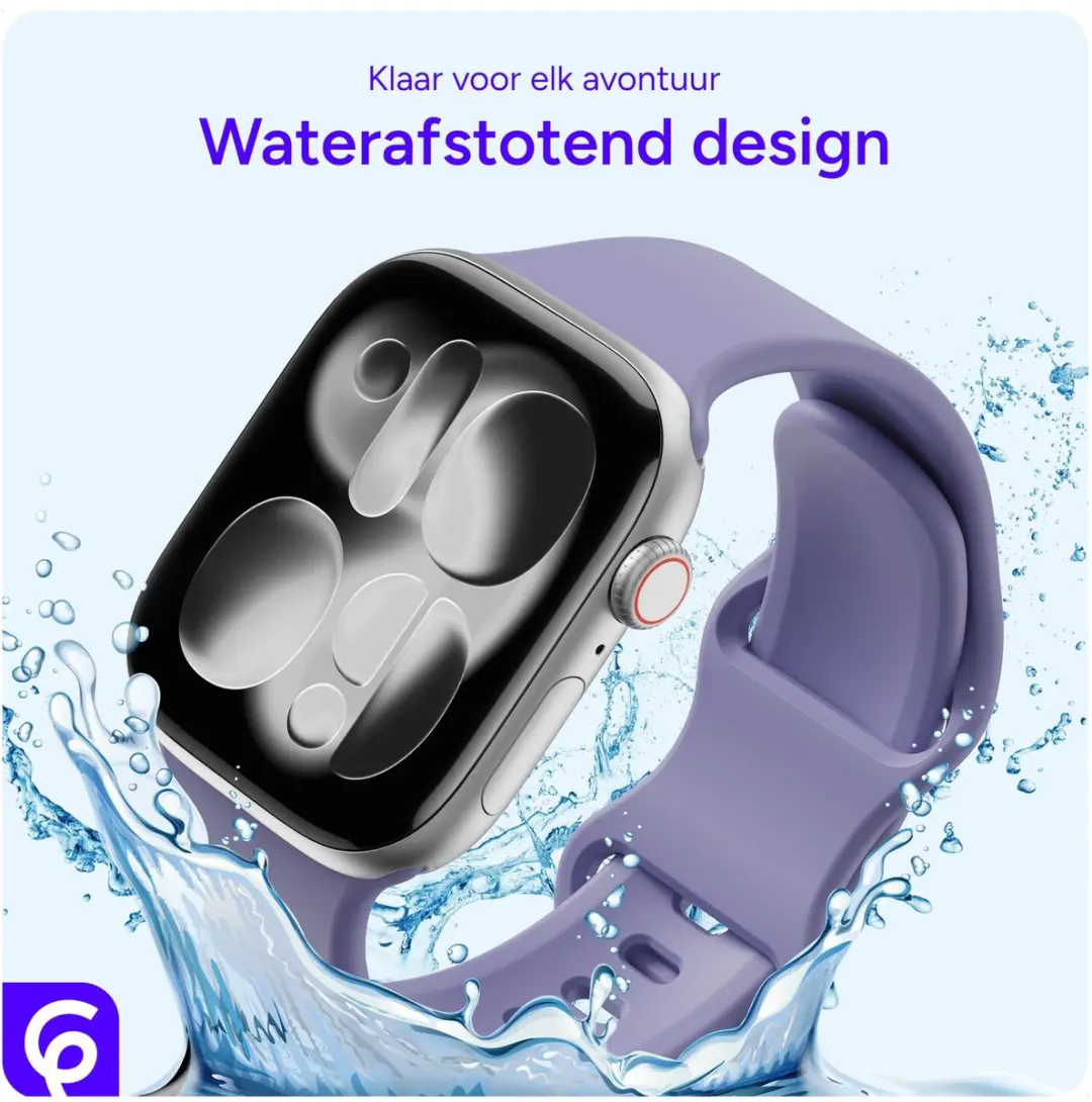 Selected SBG Siliconen Horlogeband Apple Watch SE 44mm - Lavender Grijs