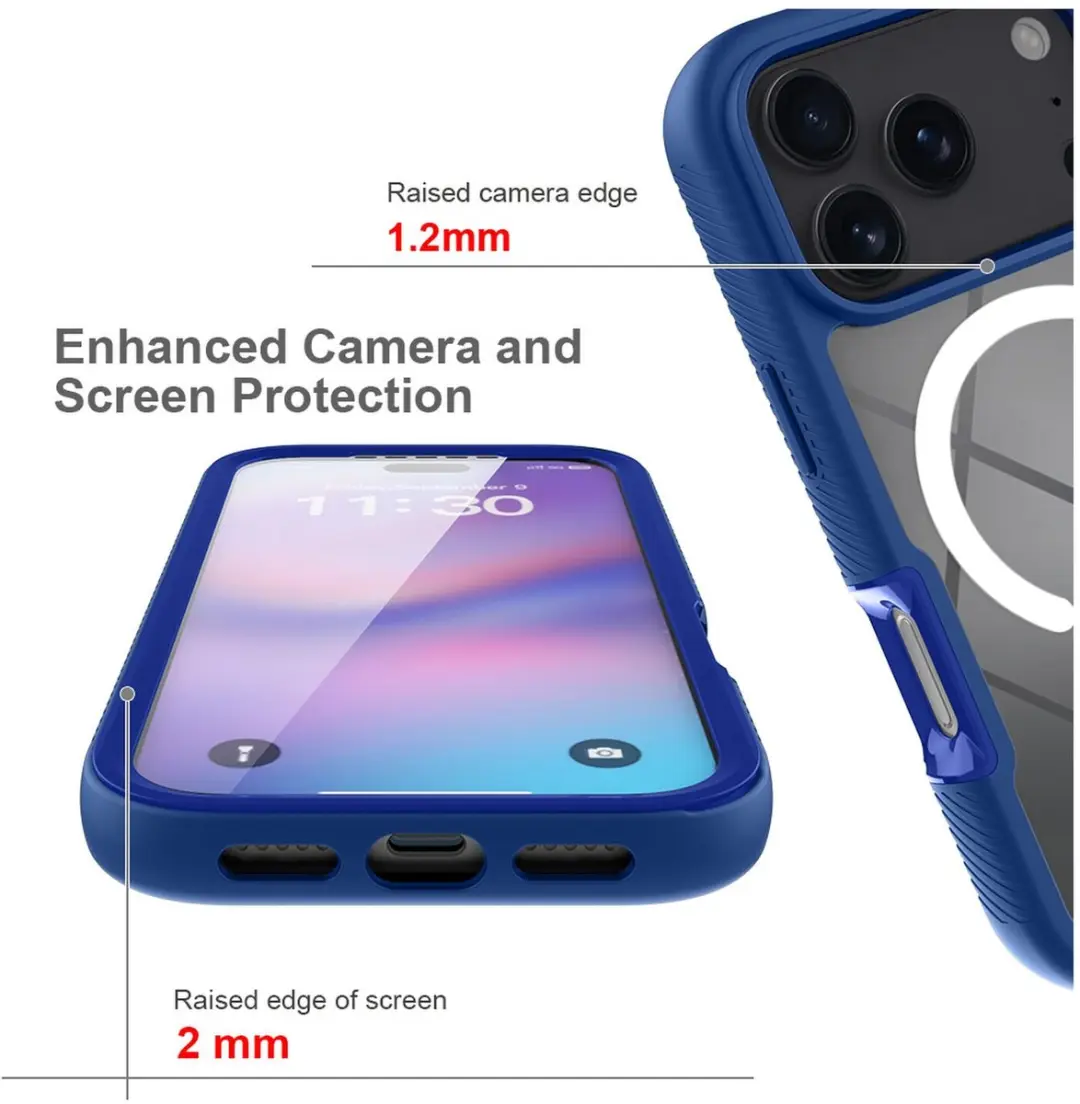 Selected by GSMpunt iPhone 17 Pro Hoesje - Blauw - MagSafe