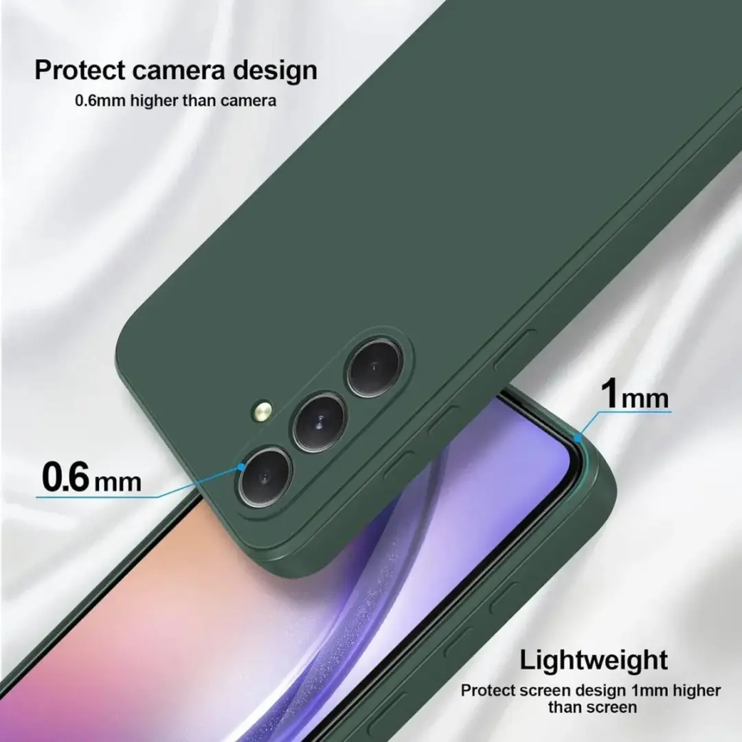 Selected by GSMpunt Samsung Galaxy A54 Hoesje - Dun TPU - Donkergroen