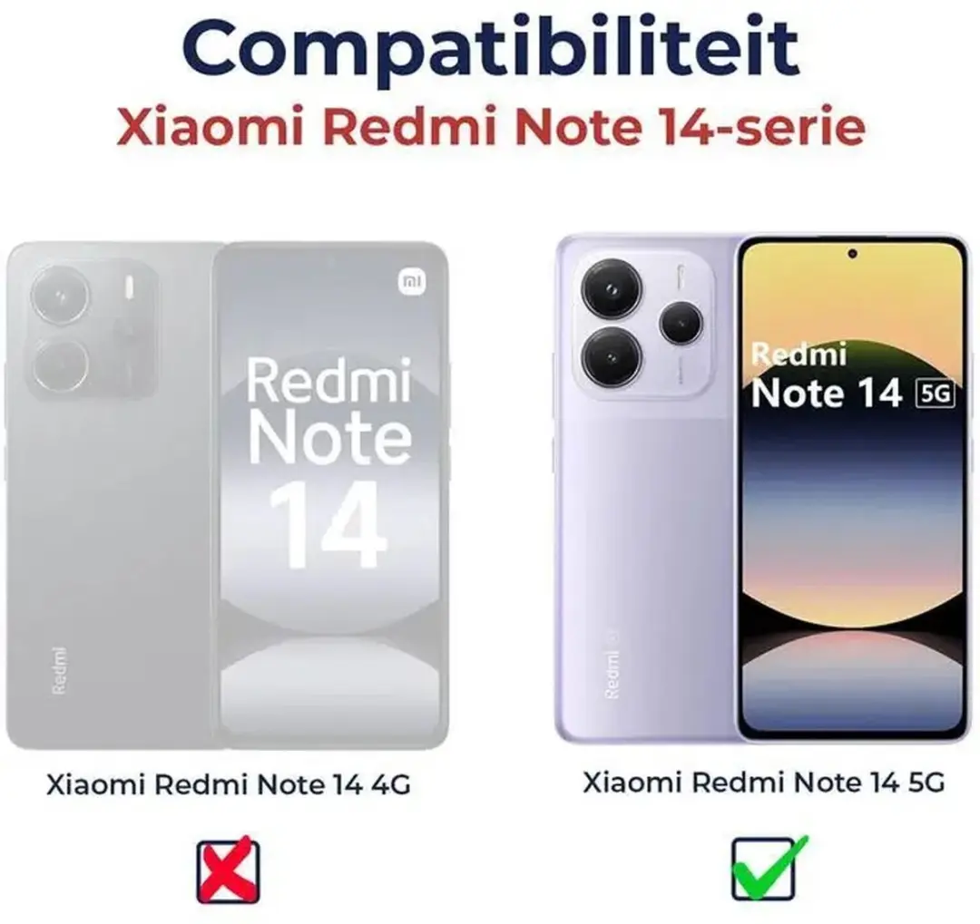 Selected Transparant TPU Hoesje Xiaomi Redmi Note 14 5G