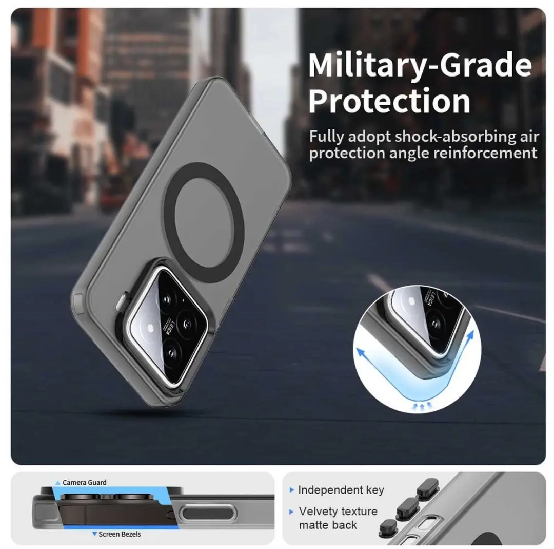 Selected MagSafe Backcover Xiaomi 15 - Zwart & Transparant