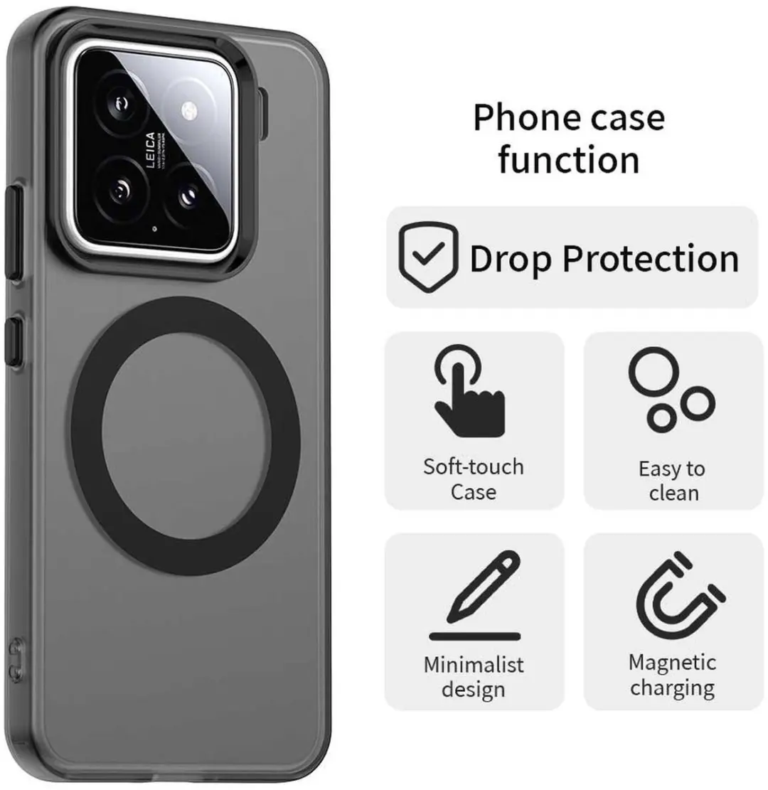 Selected MagSafe Backcover Xiaomi 15 - Zwart & Transparant