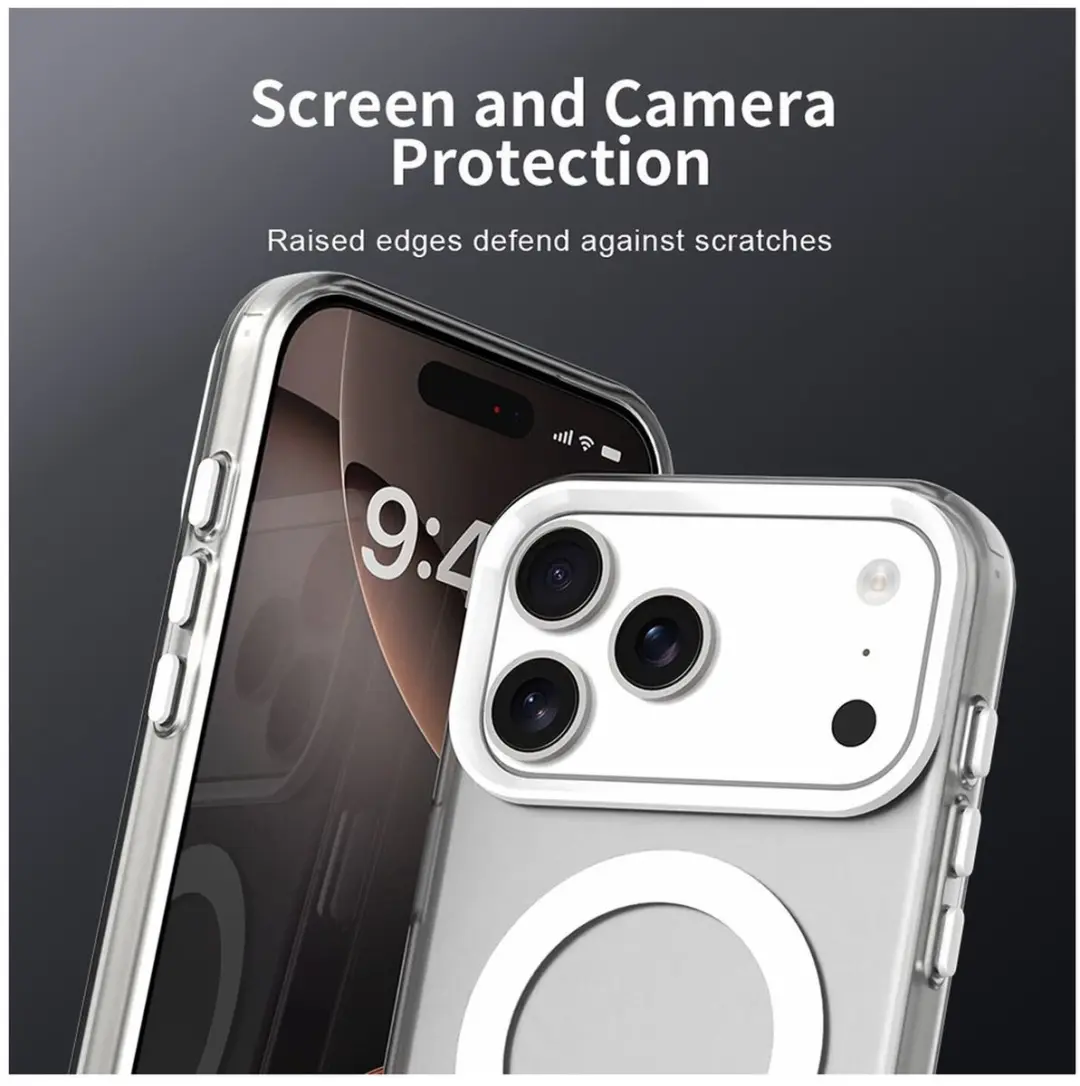 Selected MagSafe Backcover iPhone 17 Pro - Wit & Transparant