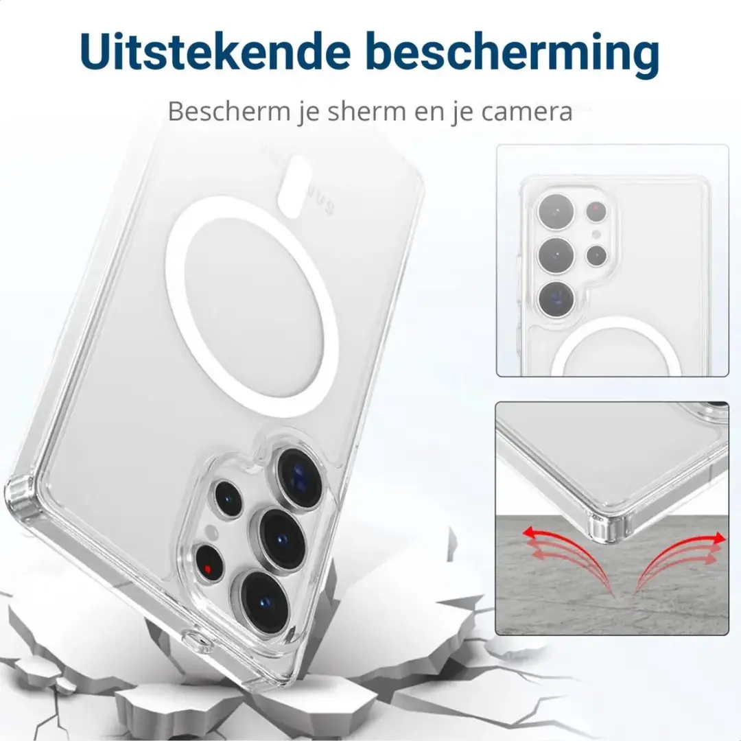 Selected Hoesje Samsung Galaxy S25 Ultra MagSafe Transparant