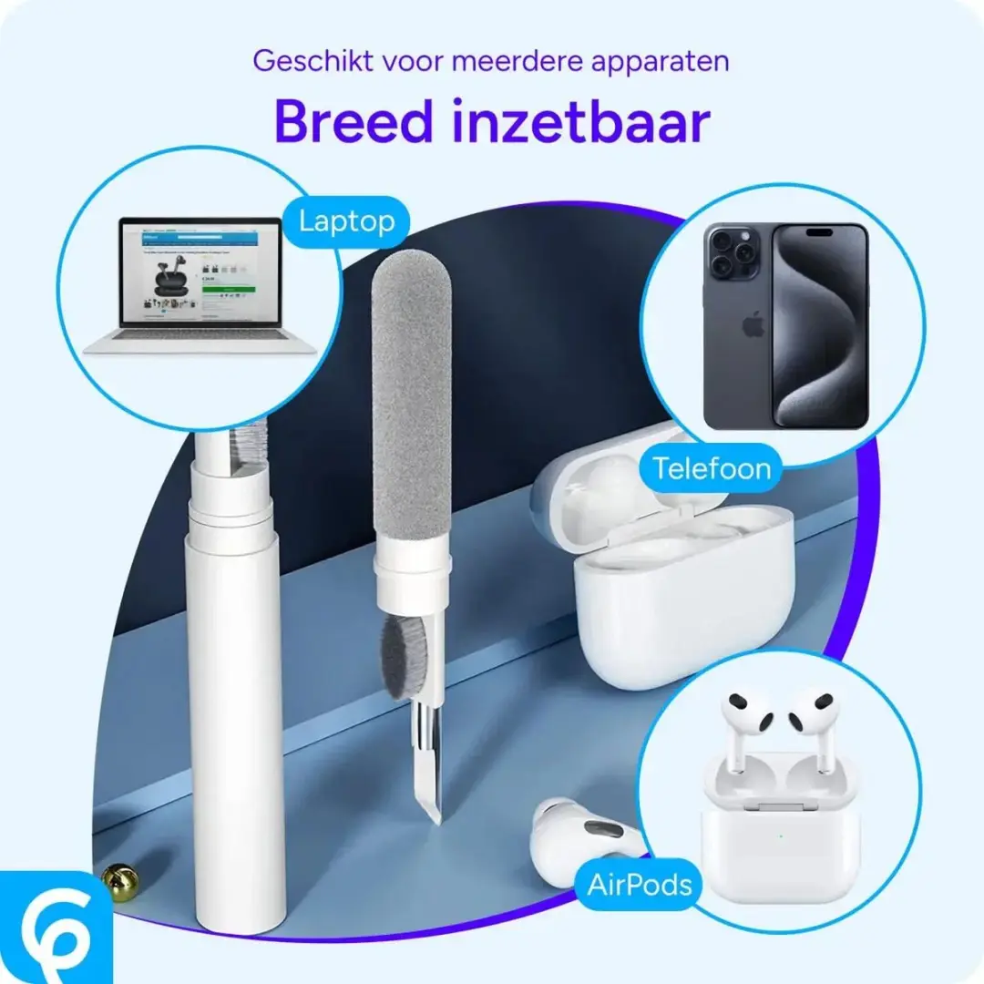 Selected by GSMpunt.nl Schoonmaakpen voor AirPods/Pro - Wit