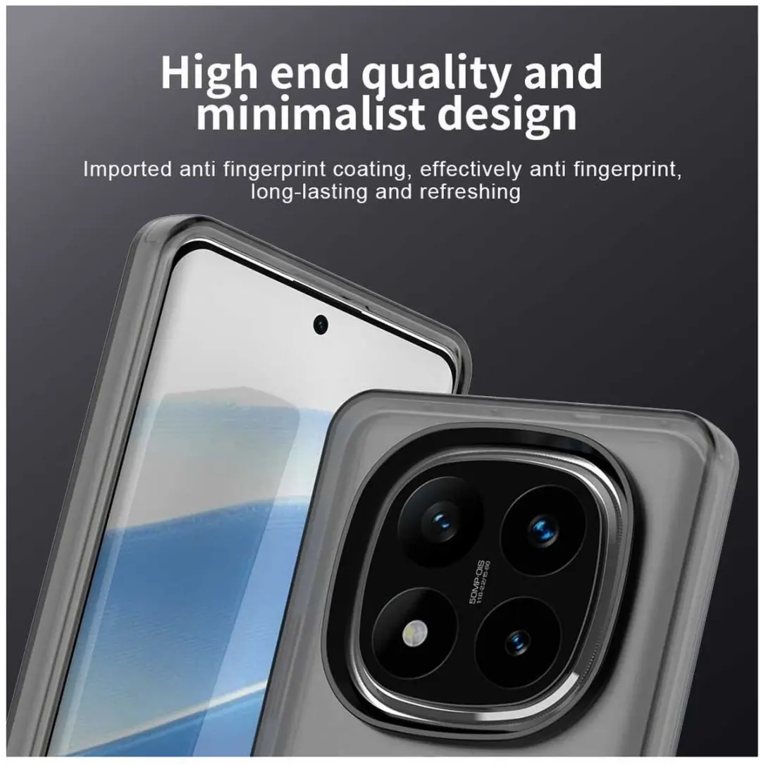 Selected MagSafe Backcover Xiaomi Poco X7/Redmi Note 14 Pro 5G - Zwart & Transparant