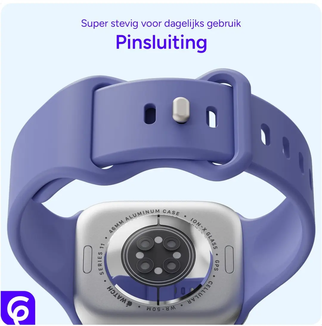 Selected SBG Siliconen Bandje Apple Watch Ultra 2 49mm - Paars