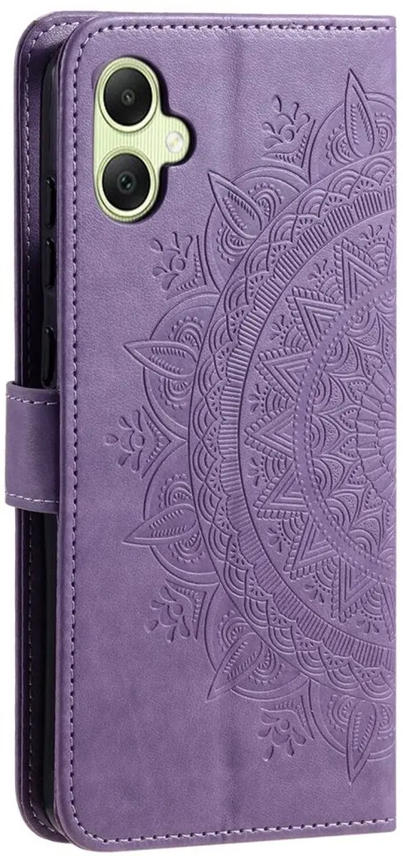 Selected Hoesje Samsung Galaxy A07 Mandala - Paars - 3 Pasjes