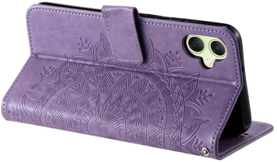 Selected Hoesje Samsung Galaxy A07 Mandala - Paars - 3 Pasjes