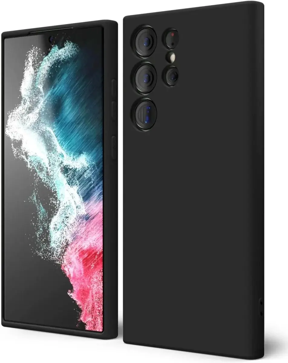 Selected Hoesje Samsung Galaxy S22 Ultra TPU Zwart