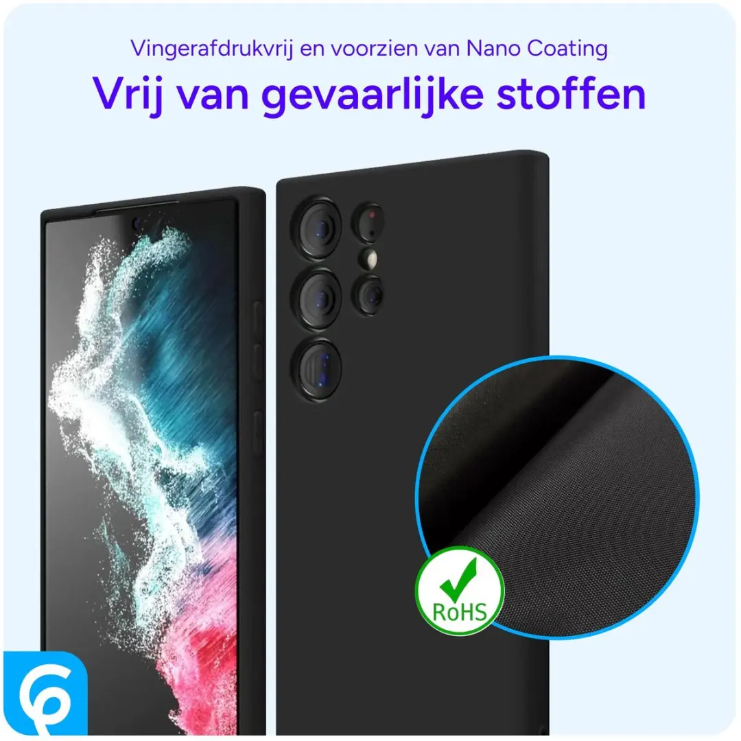 Selected Hoesje Samsung Galaxy S22 Ultra TPU Zwart
