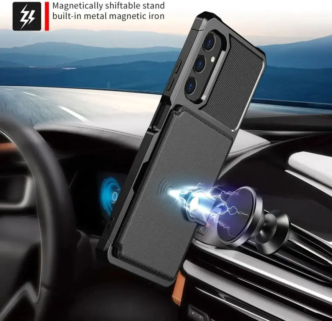 Selected Portemonnee Hoesje Samsung Galaxy A05s - 4 Pasjes - Zwart - afbeelding 6 van 6