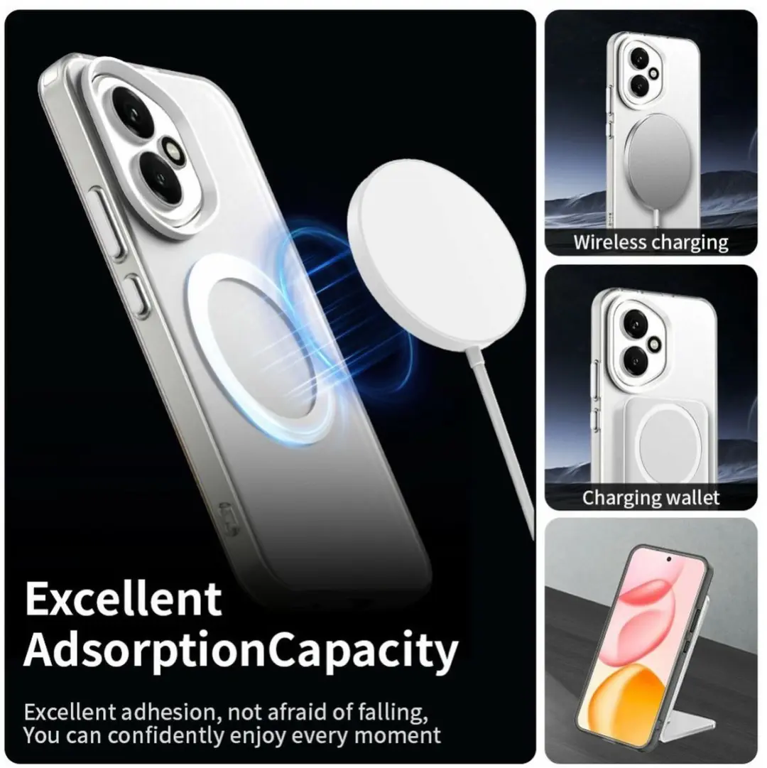 Selected MagSafe Backcover Honor 400 - Wit & Transparant