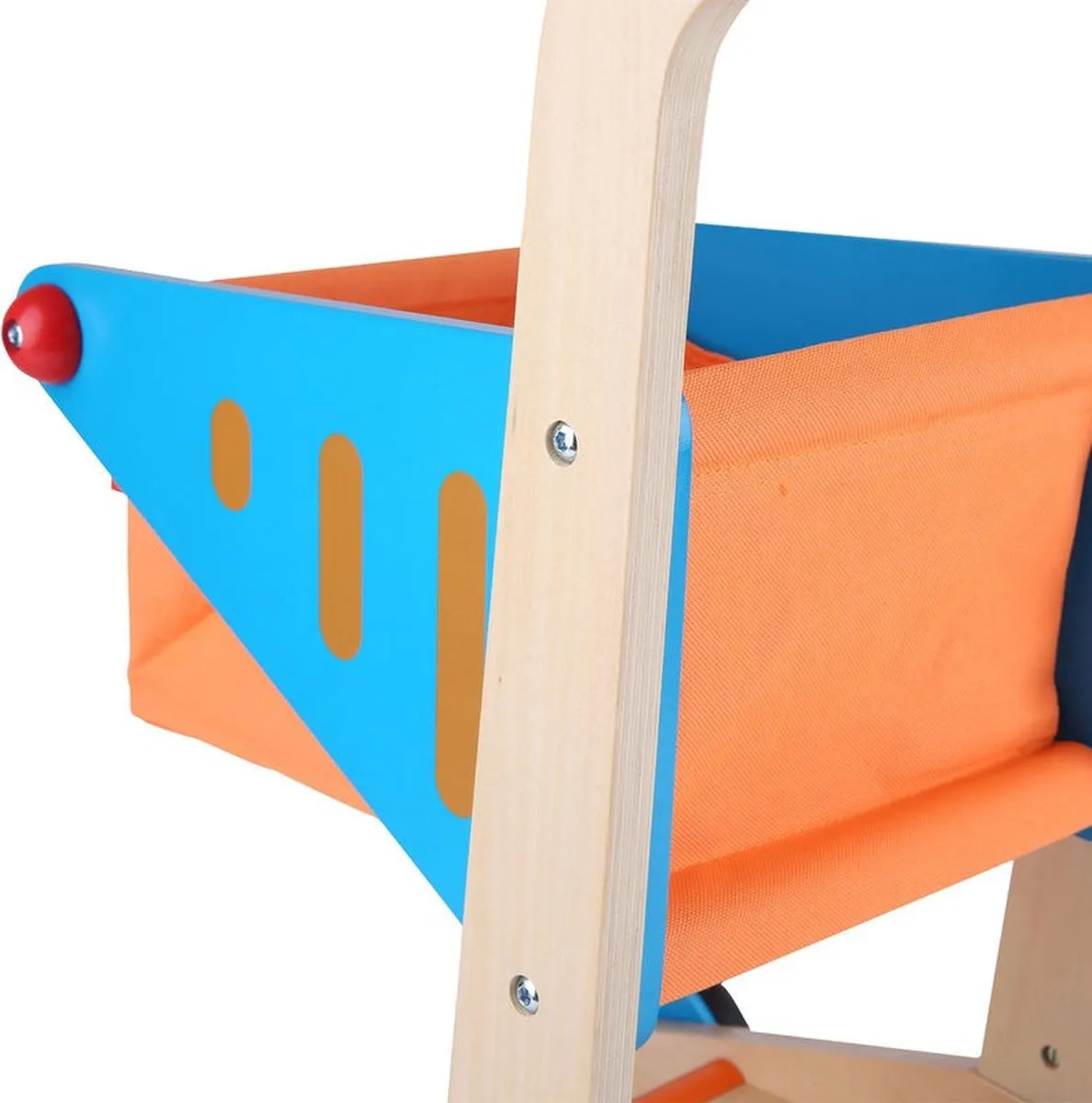 Hape Houten Winkelwagen - Blauw