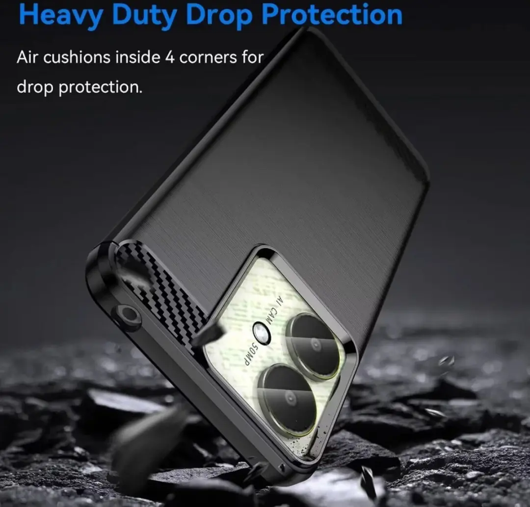 Selected TPU Hoesje Xiaomi Poco C65 - Zwart