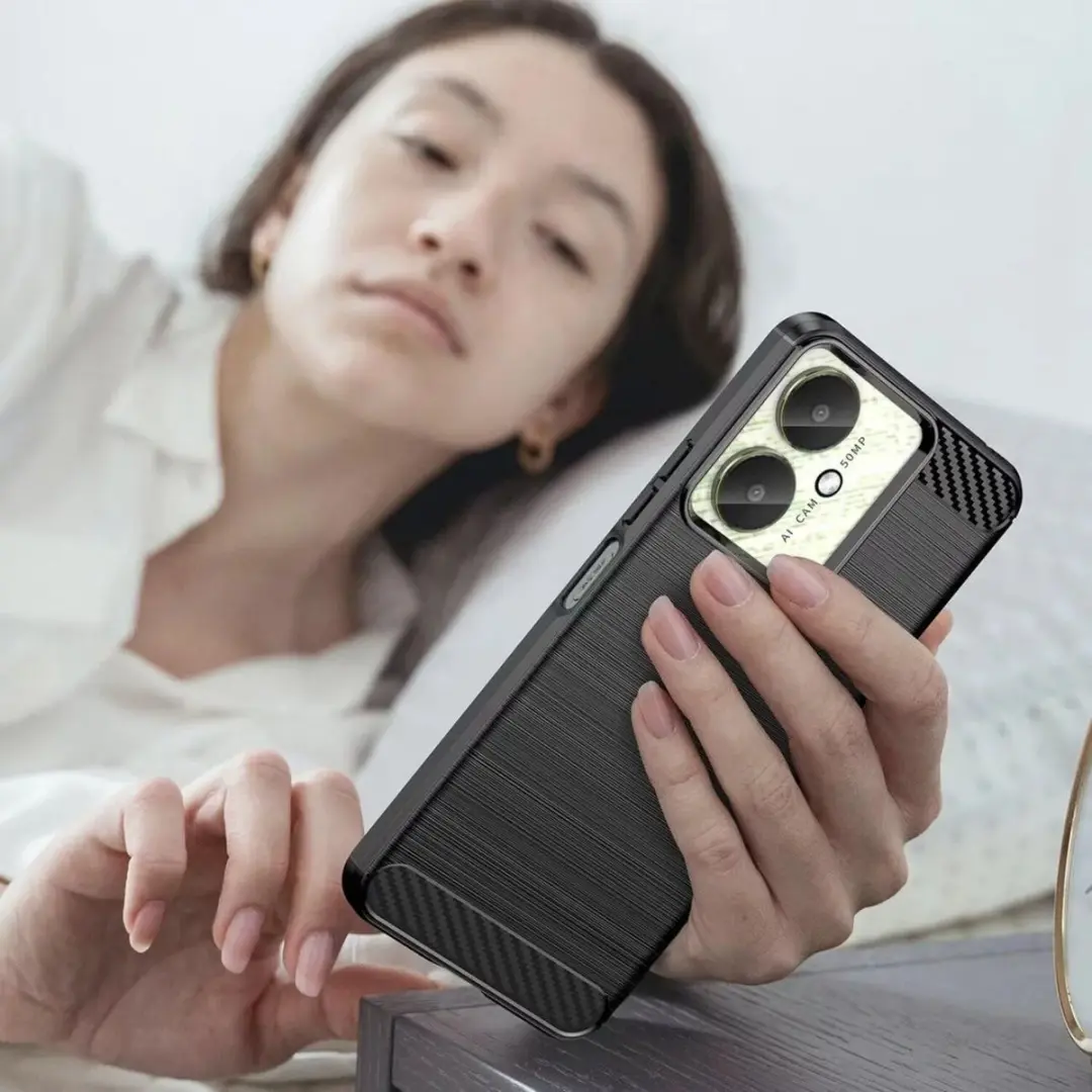 Selected TPU Hoesje Xiaomi Poco C65 - Zwart