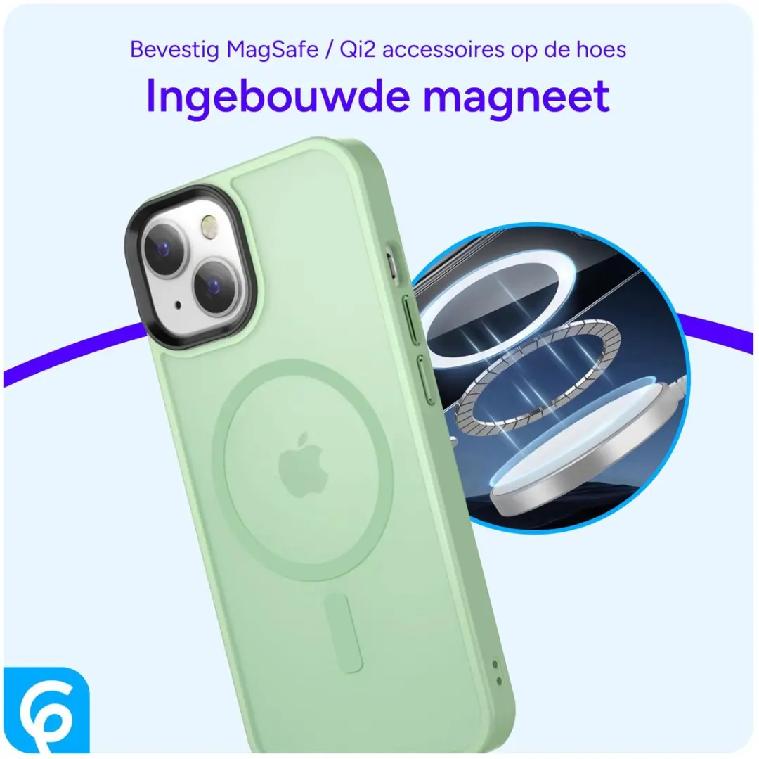 Selected iPhone 15 MagSafe Hoesje - Groen