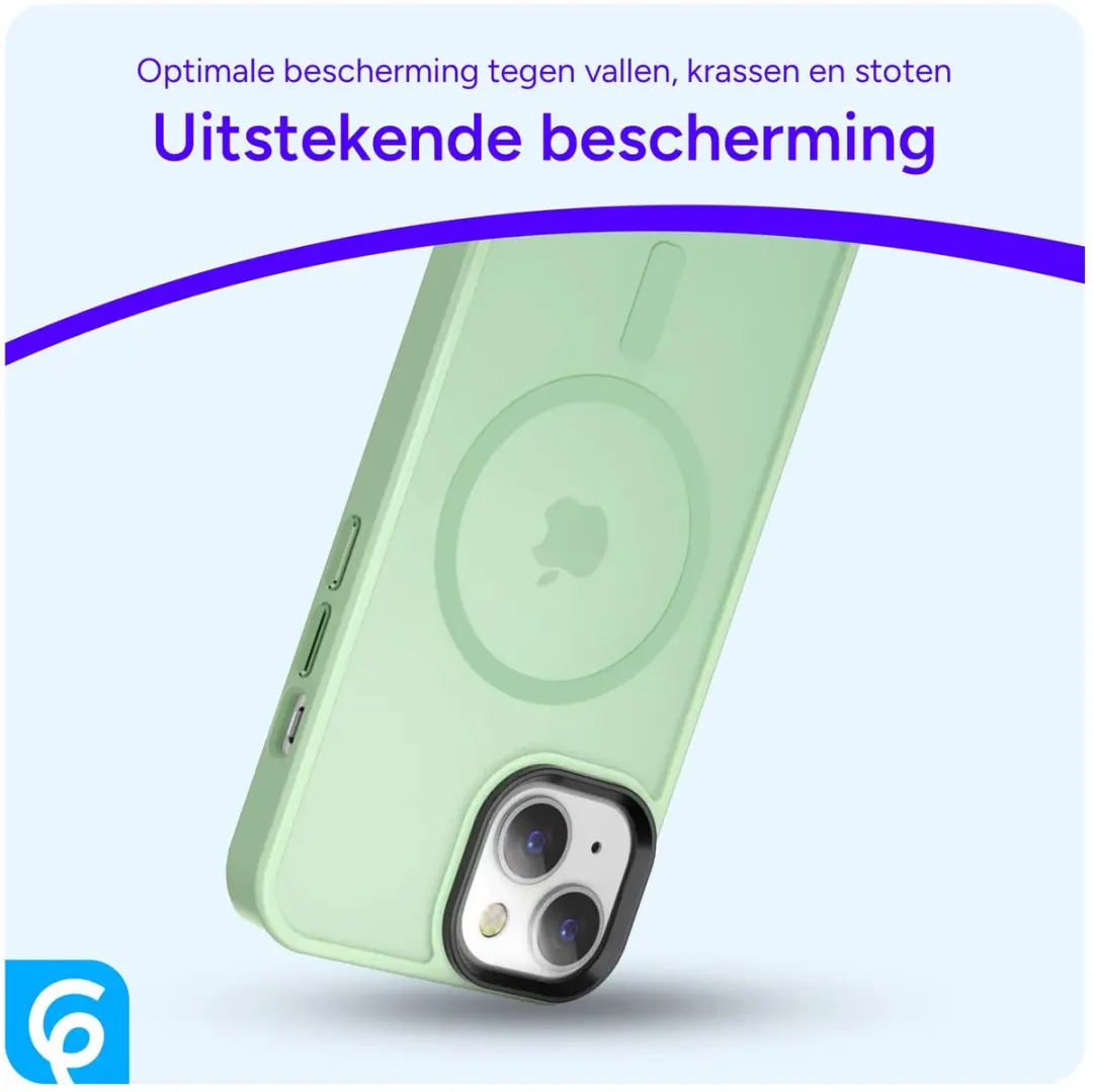 Selected iPhone 15 MagSafe Hoesje - Groen