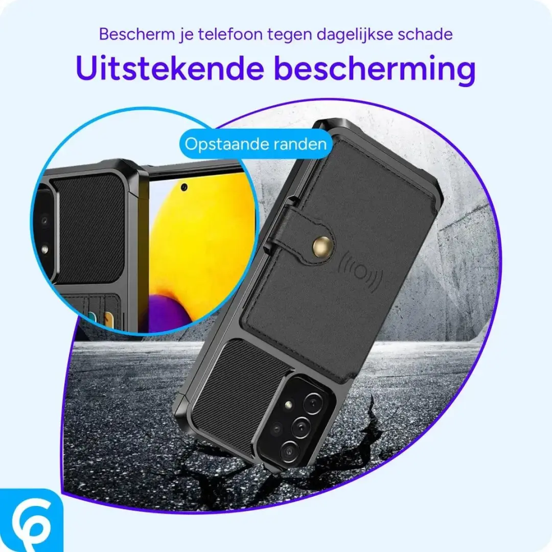 Selected Portemonnee Hoesje Samsung Galaxy A52 - 4 Pasjes Zwart