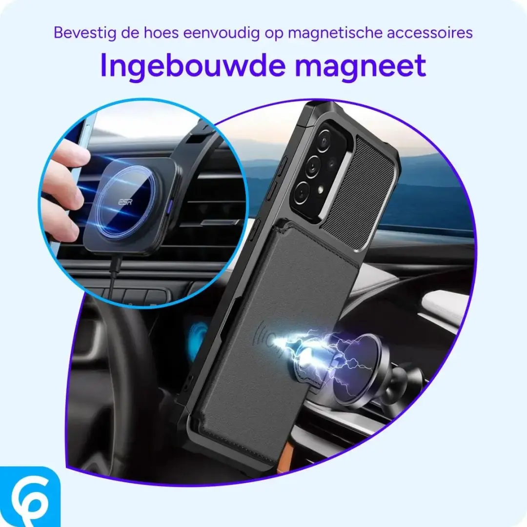 Selected Portemonnee Hoesje Samsung Galaxy A52 - 4 Pasjes Zwart
