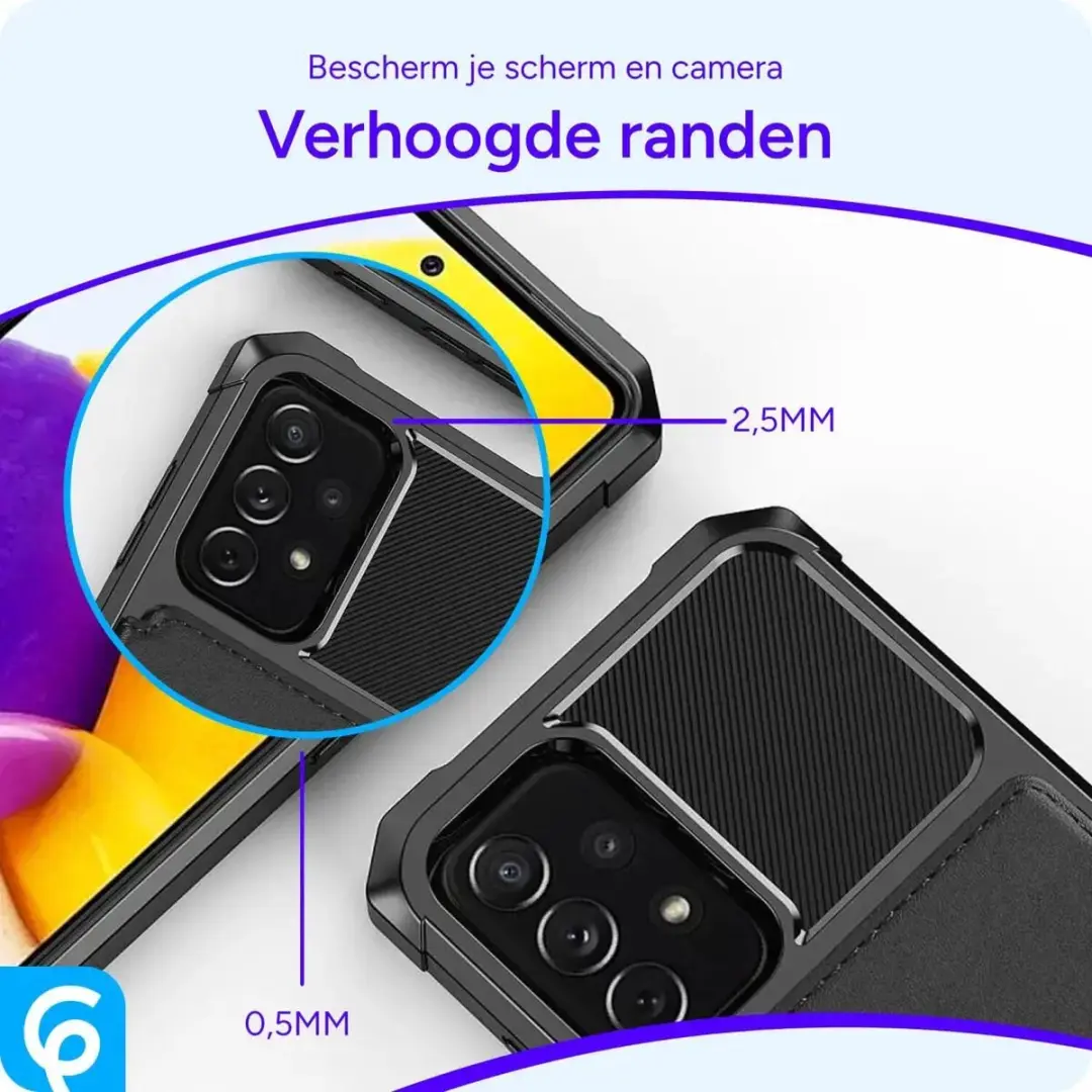 Selected Portemonnee Hoesje Samsung Galaxy A52 - 4 Pasjes Zwart