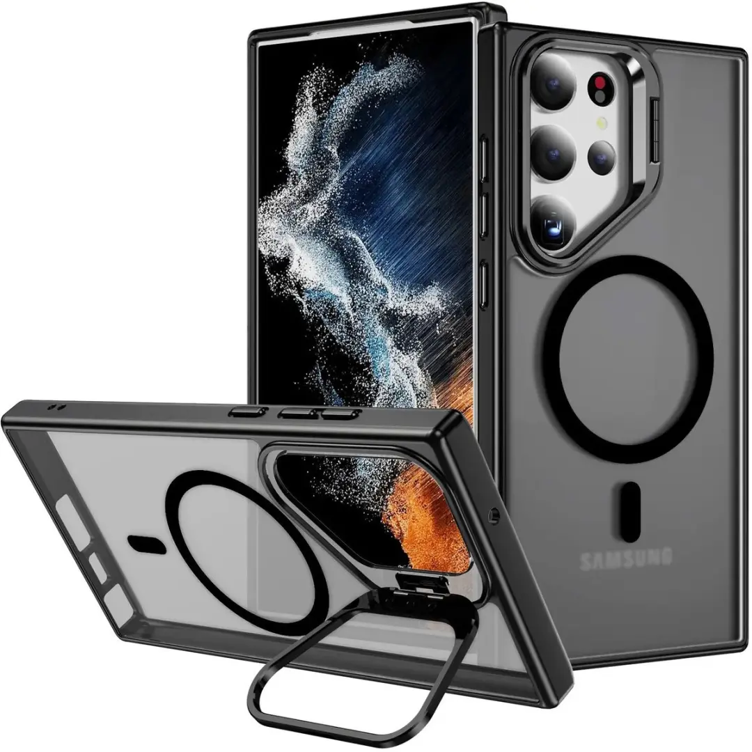Selected Hoesje Samsung Galaxy S23 Ultra MagSafe Zwart