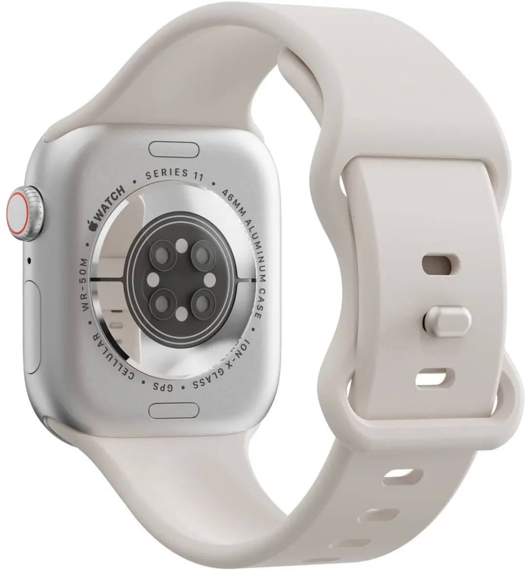 Selected SBG Siliconen Bandje Apple Watch Ultra 2 49mm - Sterrenlicht